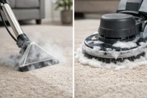 Steam Cleaning vs Shampooing for Carpets